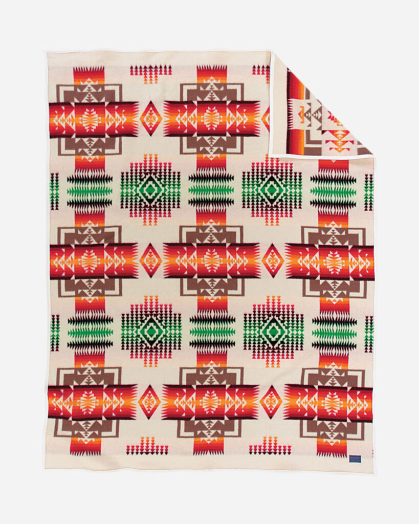 Chief Joseph Pattern Blanket Ivory - Bolton Inc.